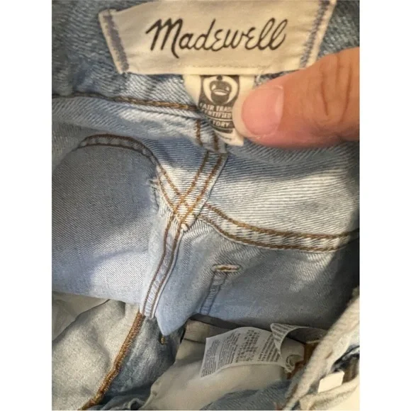 Madewell The Perfect Vintage Jeans Light Blue Wash Size 26p Petite - Picture 8 of 9